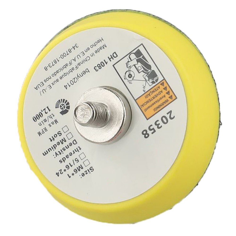 2/3/5 In Polishing Sanding Discs Backing Pad Hook& Loop For Pneumatic Sander