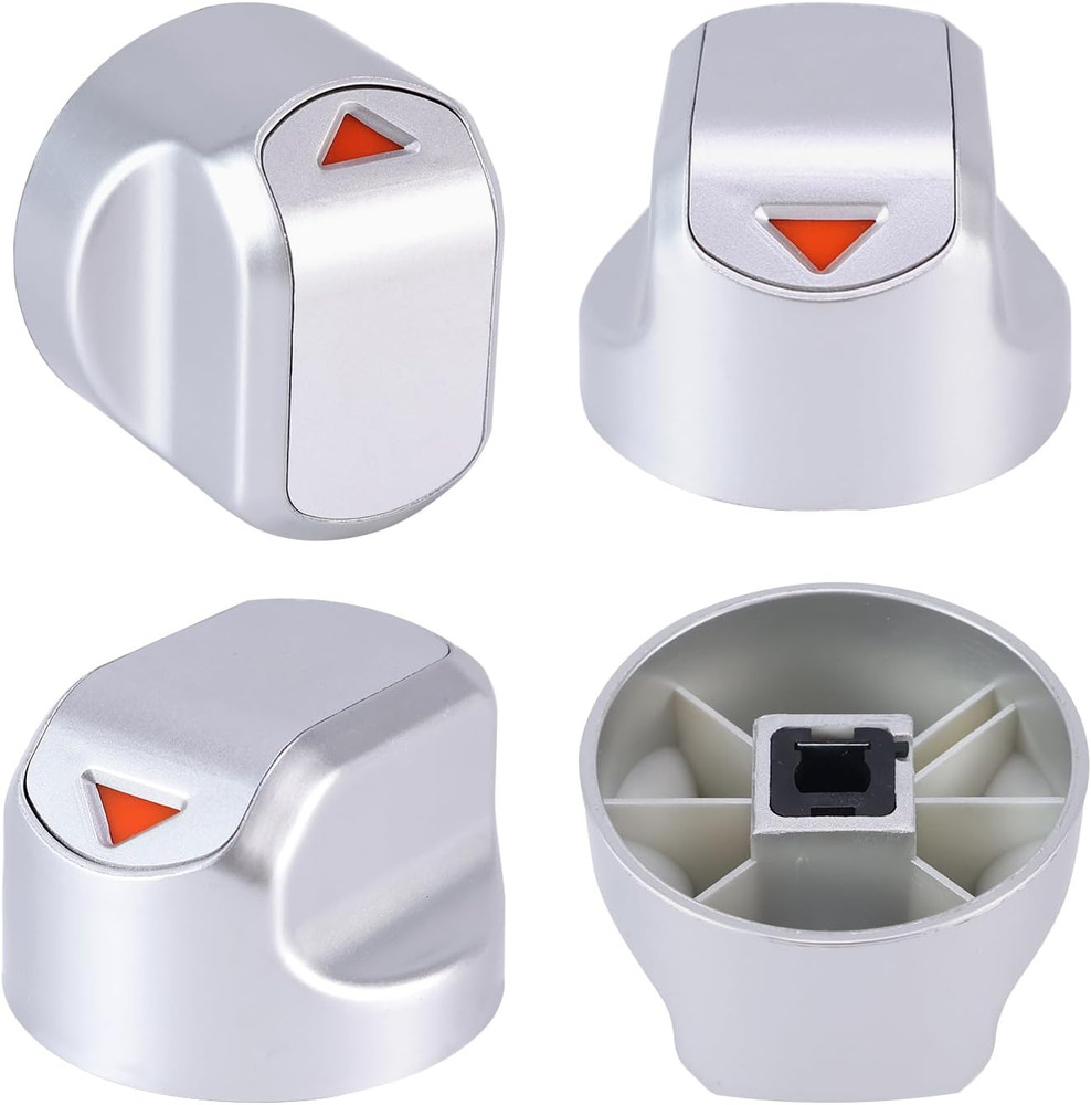 Gas Grill Control Knobs 4 Pack D Shaft BBQ Stove Oven Range Burner Replacement