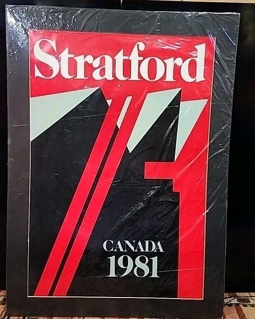 Retro Stratford Festival Theatre Film Poster Canada 1981 David Segal Estate RARE