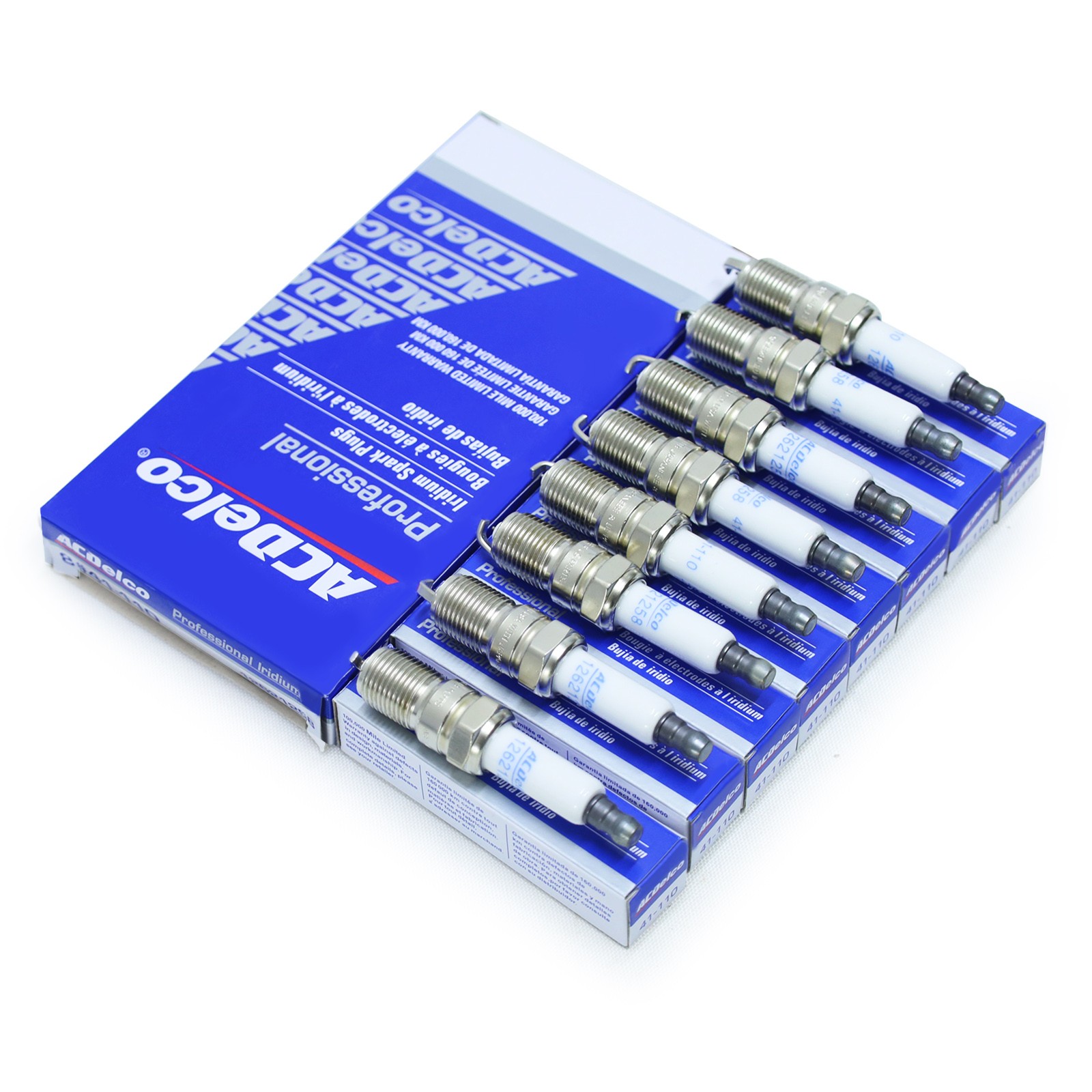 8PCS Genuine 41-110 Iridium Spark Plugs 12621258 For Chevy GMC 4.8L 5.3L 6.0 ne.