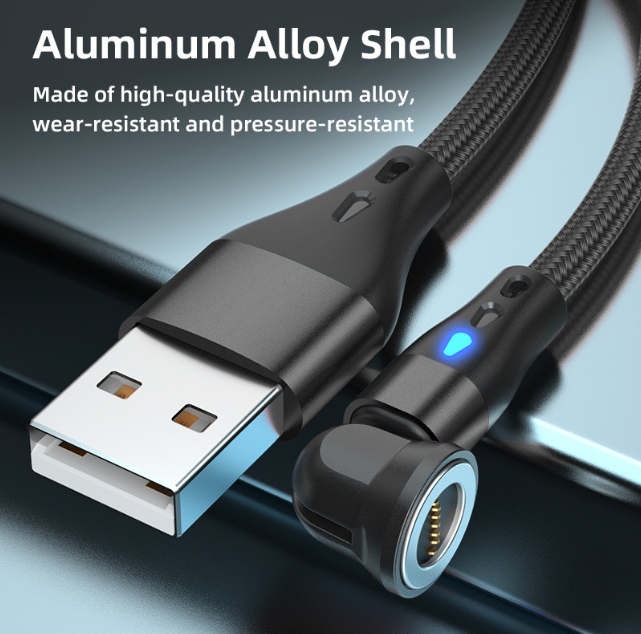 3 Pack Magnetic Micro USB Fast Charging Cable For Android Samsung Charger Cord