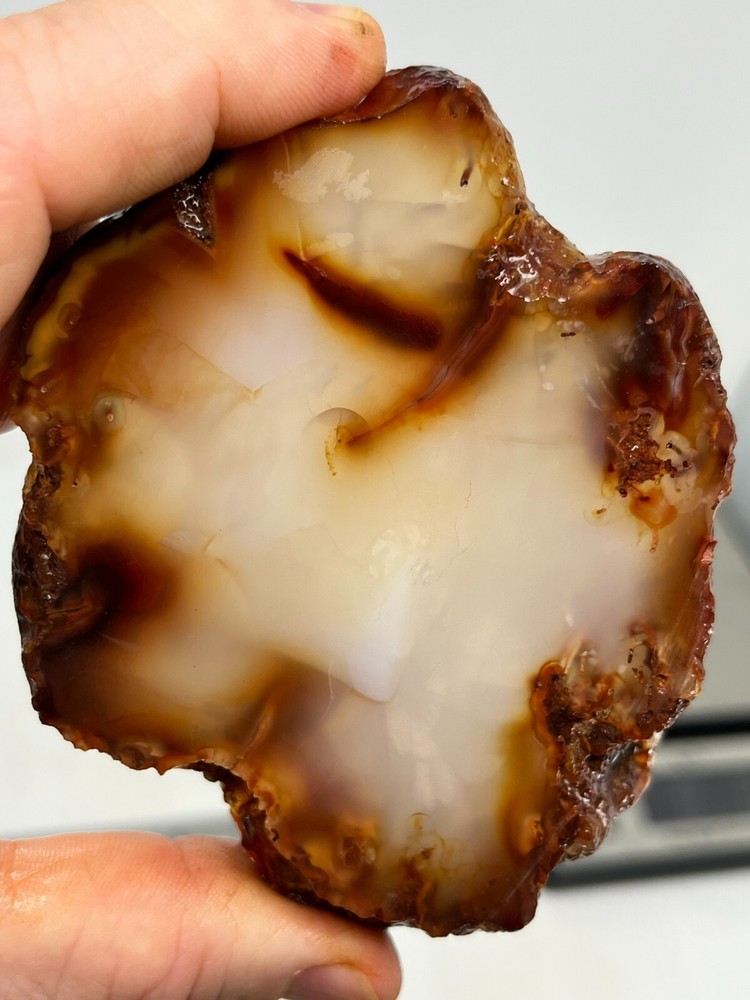 Thick Translucent Carnelian Agate Slab Lapidary Cabbing Combo Ship Avail