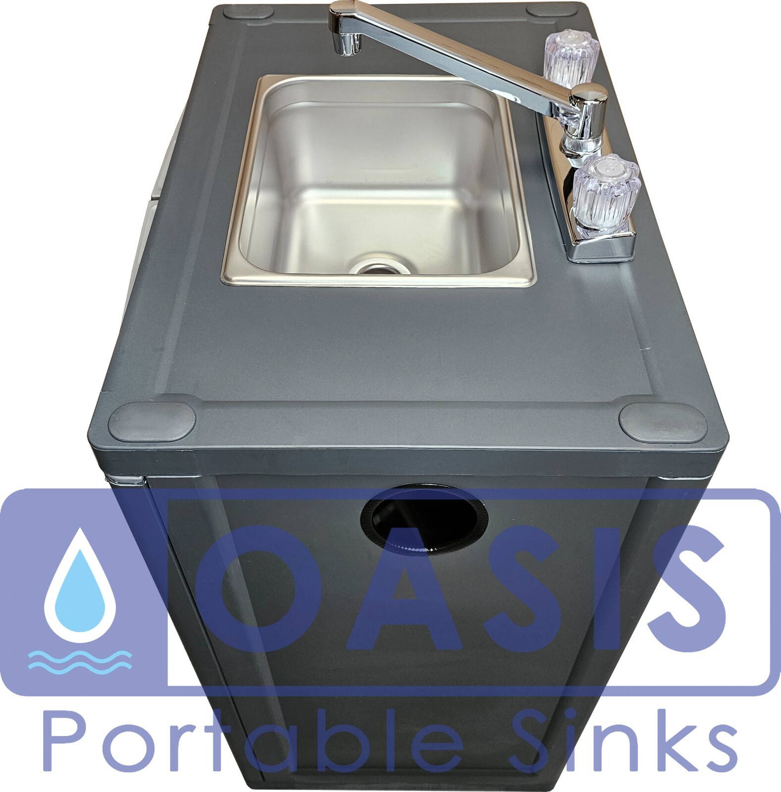 Portable Mobile Sink Hot and Cold Water LONG SPOUT Self Contained NSF parts