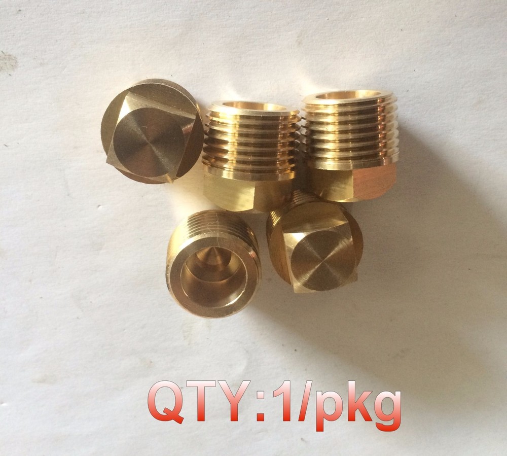 1/2" BSP BSPP Pipe Thread Square Head Plug Brass  P-#47