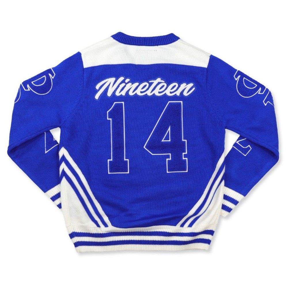 Phi Beta Sigma M5 V-neck Sweater Royal Blue