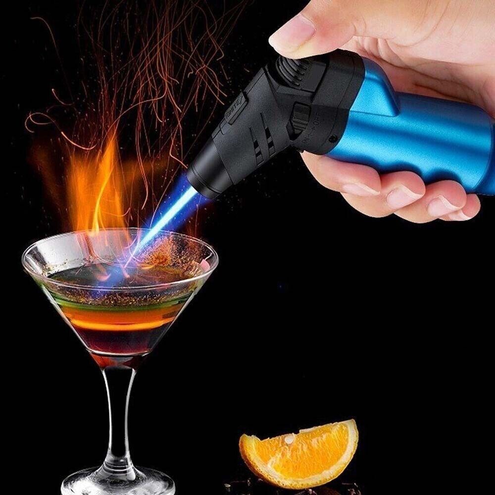 Jet Flame Torch Lighter Kitchen Cigar Adjustable Gun Welding Refillable Butane