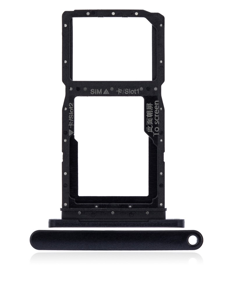 Replacement Sim Card Tray Compatible For Huawei Y9S (Midnight Black)