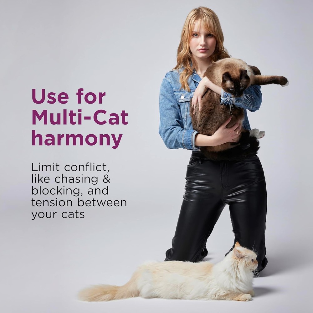 Value Kit; 3 Multicat Diffusers & 6 Refills; Cat Calming Pheromone; Reduce