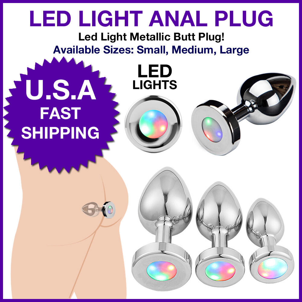 L.E.D Light Up Butt Plug (3 Sparkling Patterns) Anal Booty Late Night Light Show