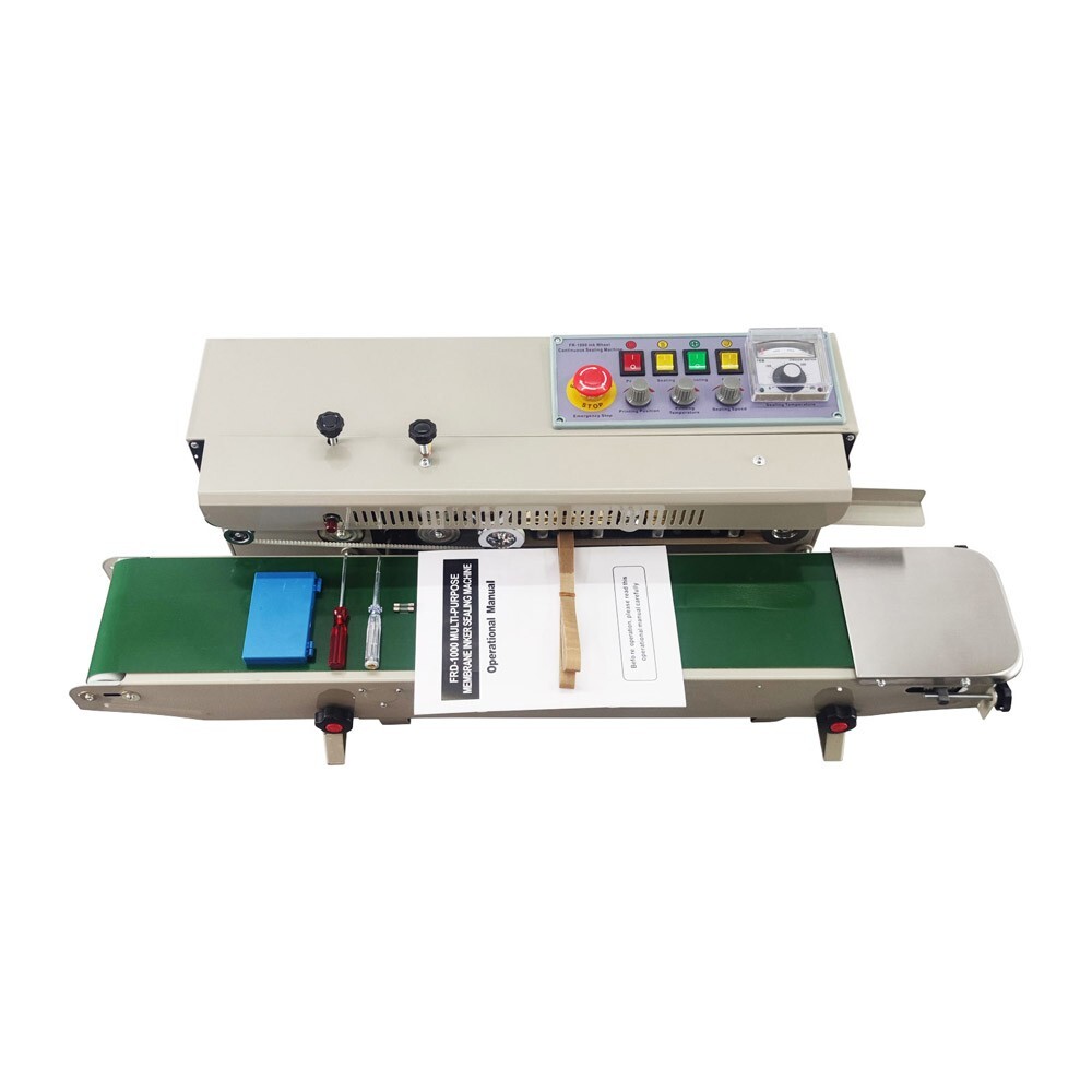 High Efficiency 110V Horizontal Sealer Continuous Plastic Bag Sealing Machine