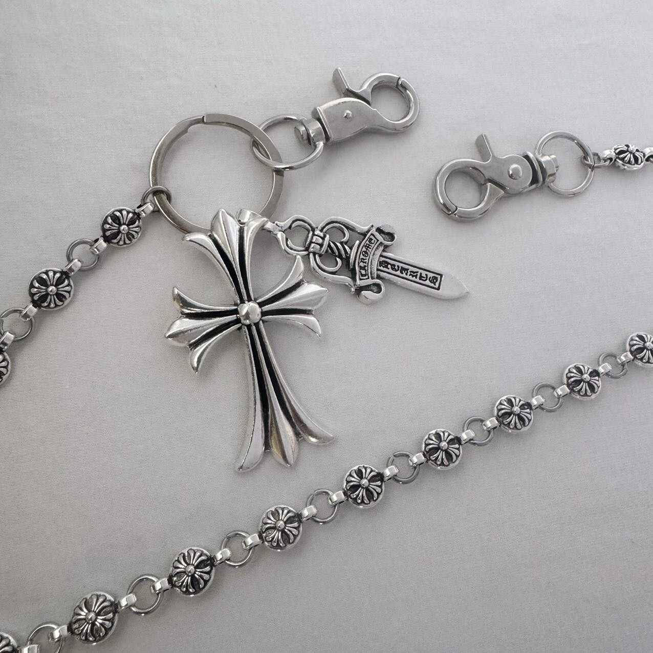 Cross Pants Chain for Men Women,Jeans Chain,Keys Chain,Biker Wallet Chain