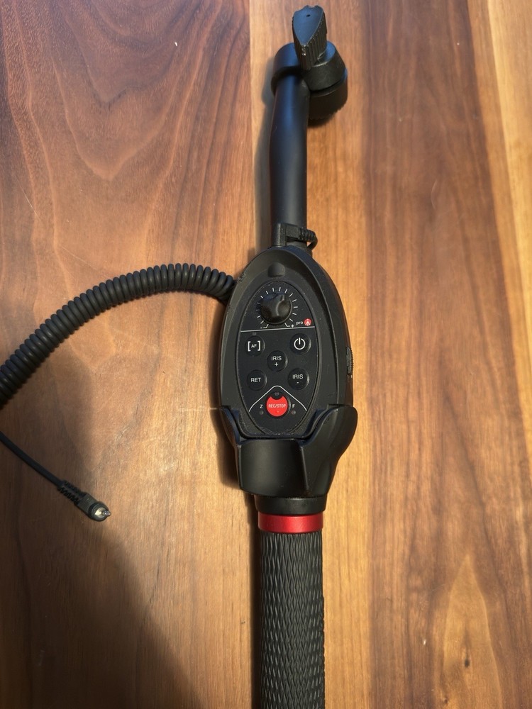 Manfrotto Pro Remote Control Handle for Tripod Zoom Focus Iris Record Wired