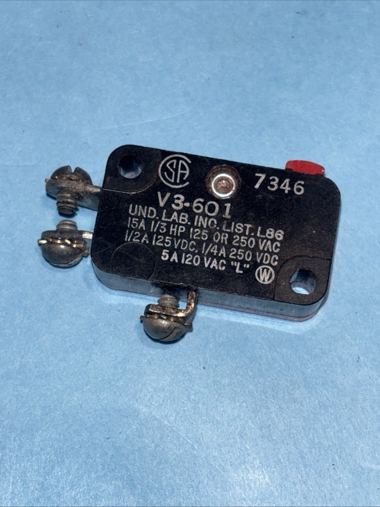 Micro Switch V3-601  15A 1/3 Hp  Miniature Basic Switches