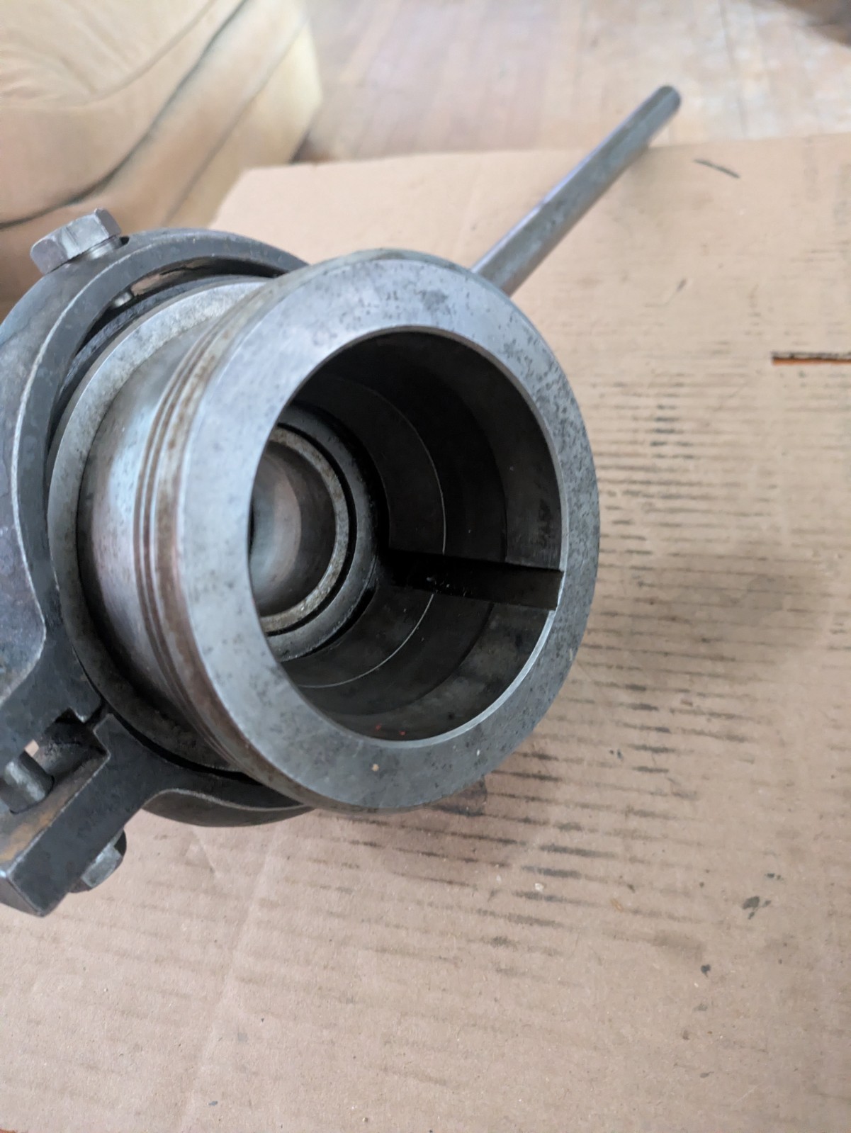 PRATT BURNERD HAND LEVER COLLET CHUCK L-0 TAPER MOUNT