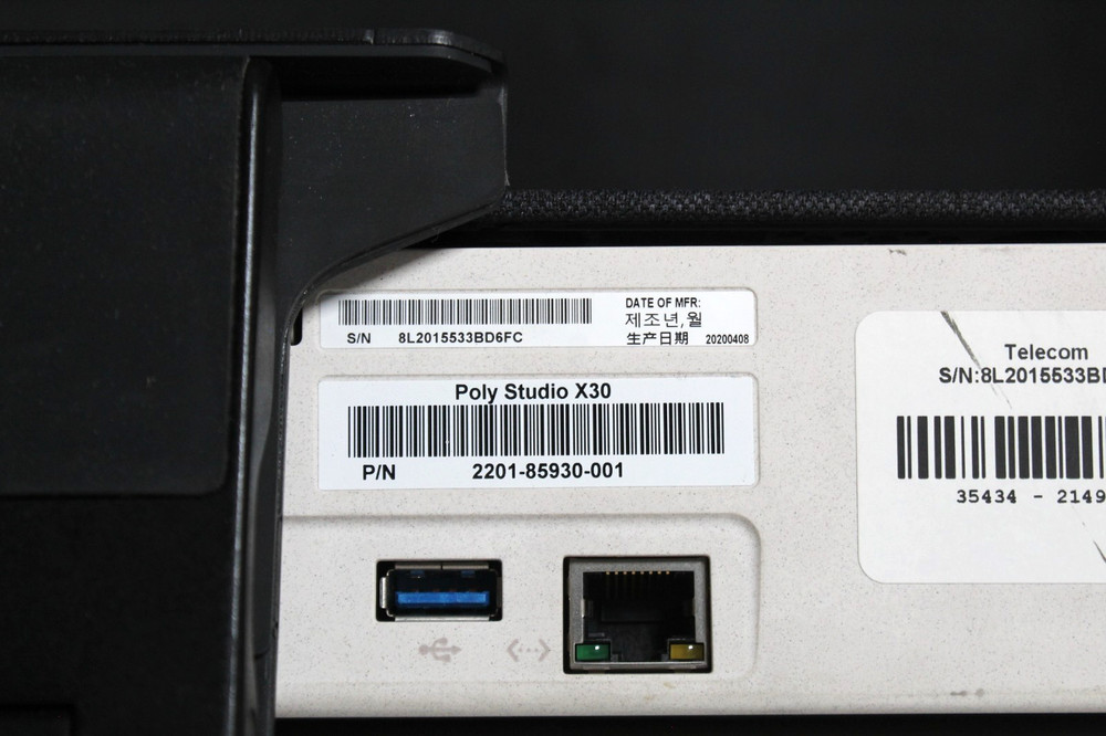 Poly Studio X30 Video Conferencing Camera - No Stand / Front Panel