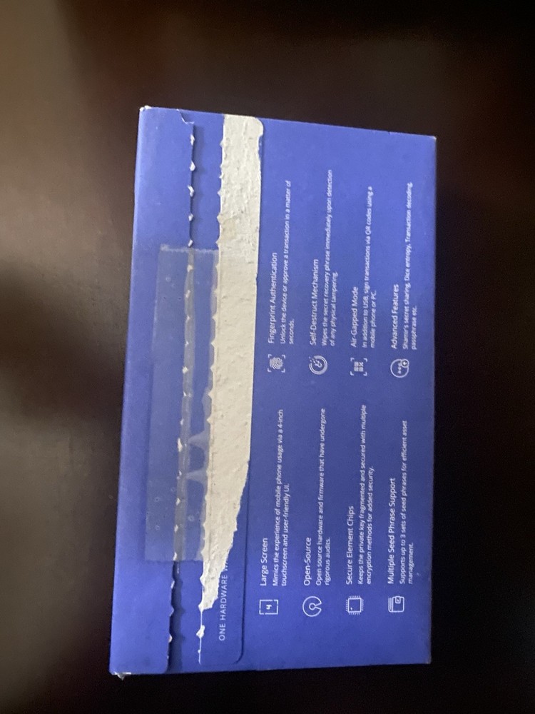 Keystone 3 Pro Cryptocurrency Hardware Wallet/Open Box/New 4" Touchscreen