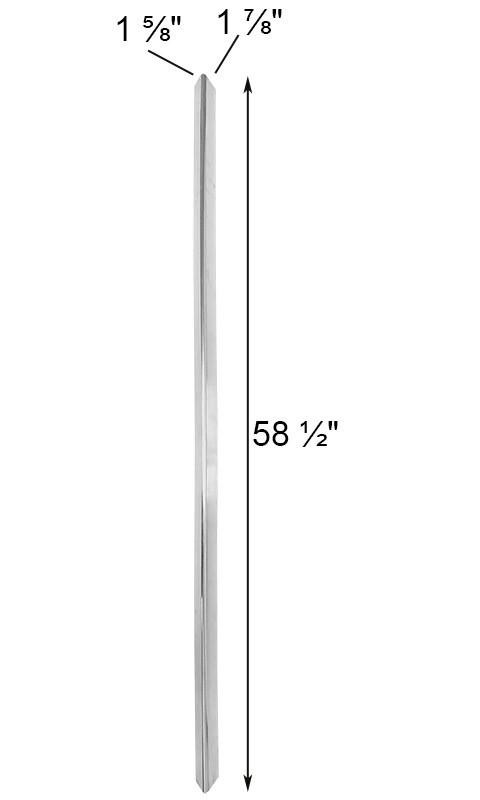 S&K Replacement B Section for 12' Triangular Poles, 58.5"L