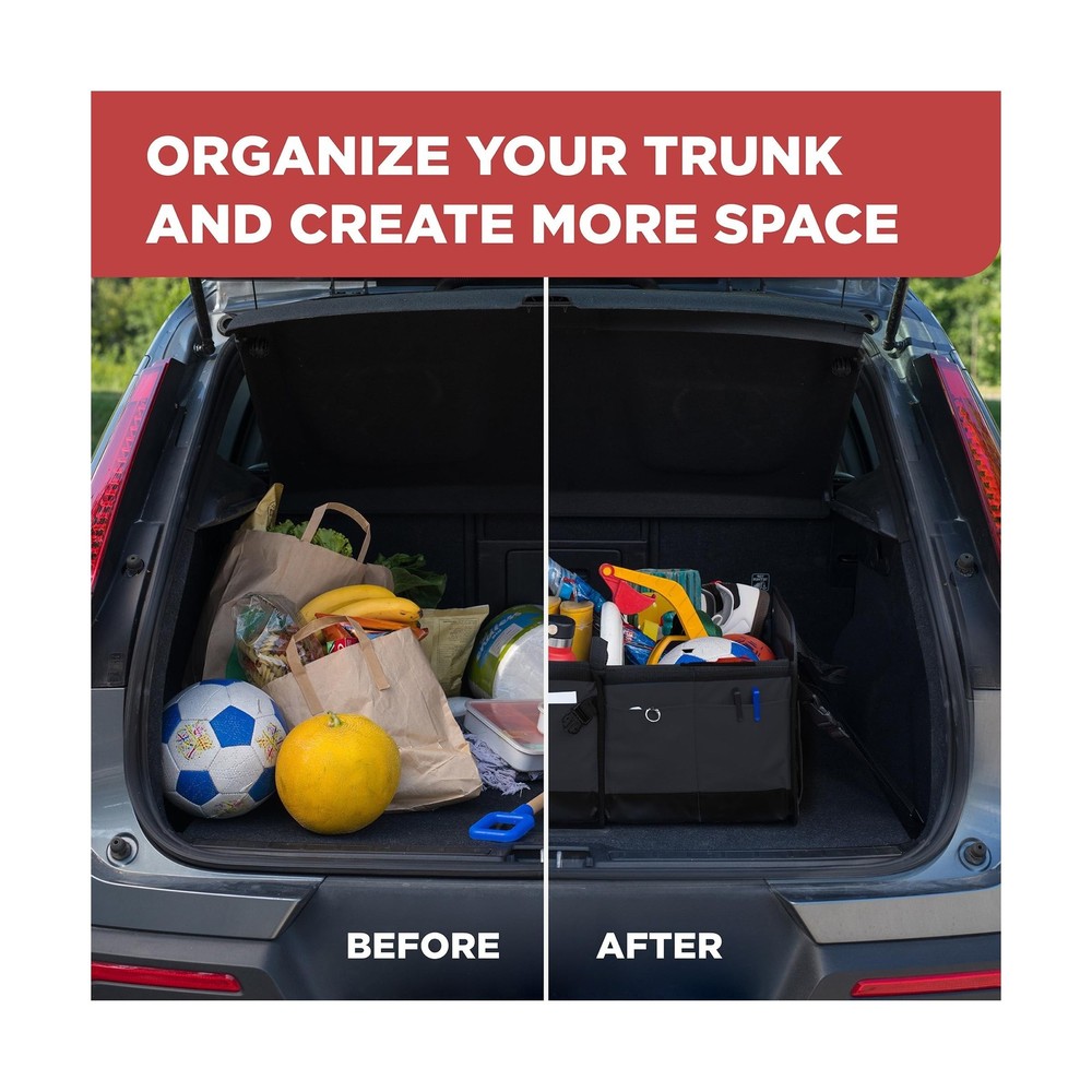 TRUNKCRATEPRO Car Organizers and Storage Premium Adjustable Multi Compartment...