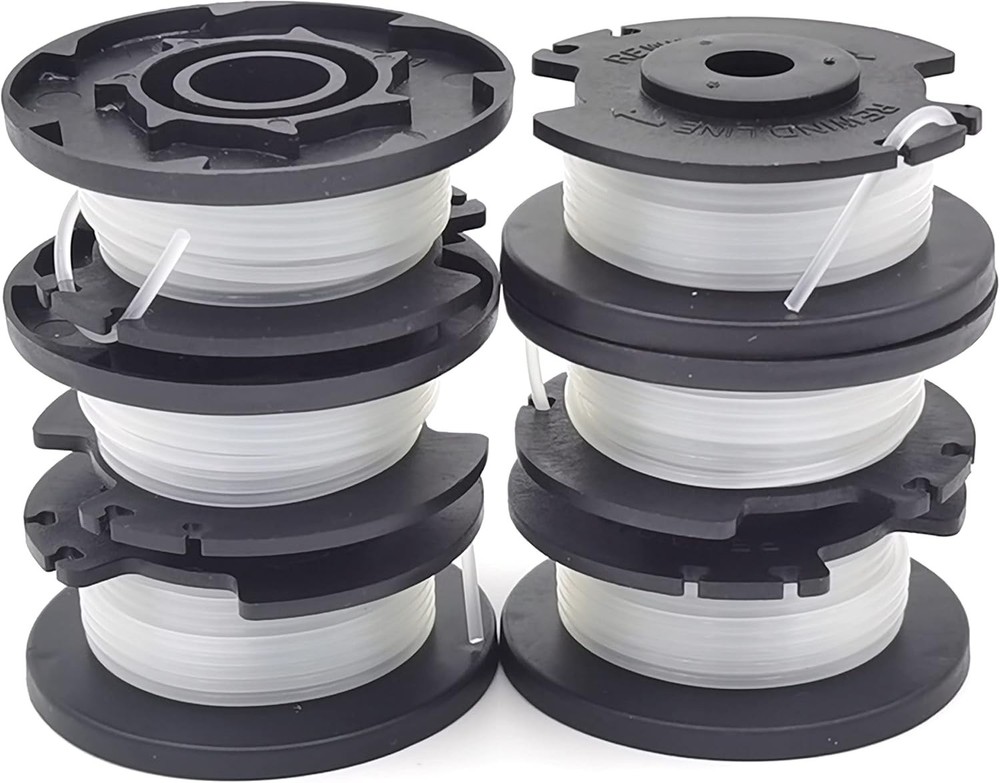 6 Pack Hyper Tough Replacement Spools - 0.065" Durable Trimmer Line, 16ft Each