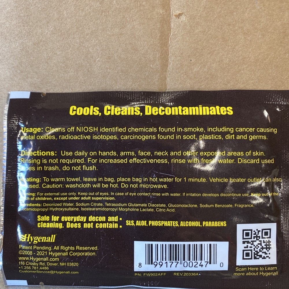 Hygenall Field Wipe 5 Pack M25a1
