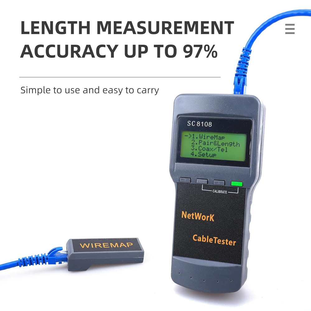 Network Analyzer Cable Checker Cable Tester SC-8108