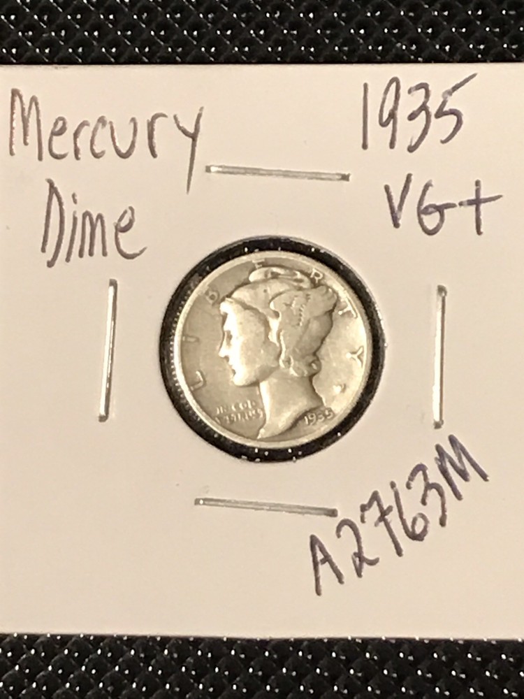 1935 Mercury Dime  VG+