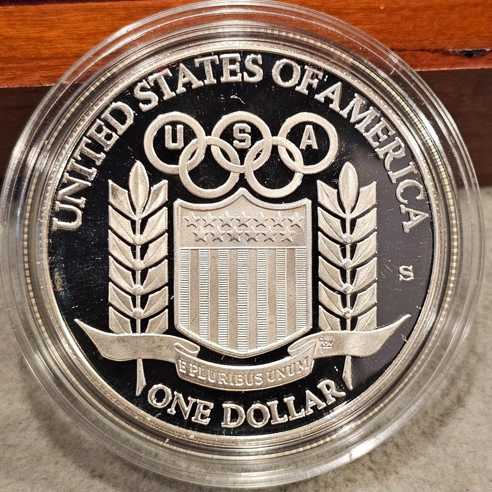 1992 GOLD/SILVER Olympic Proof Set Proof/Unc Box COA