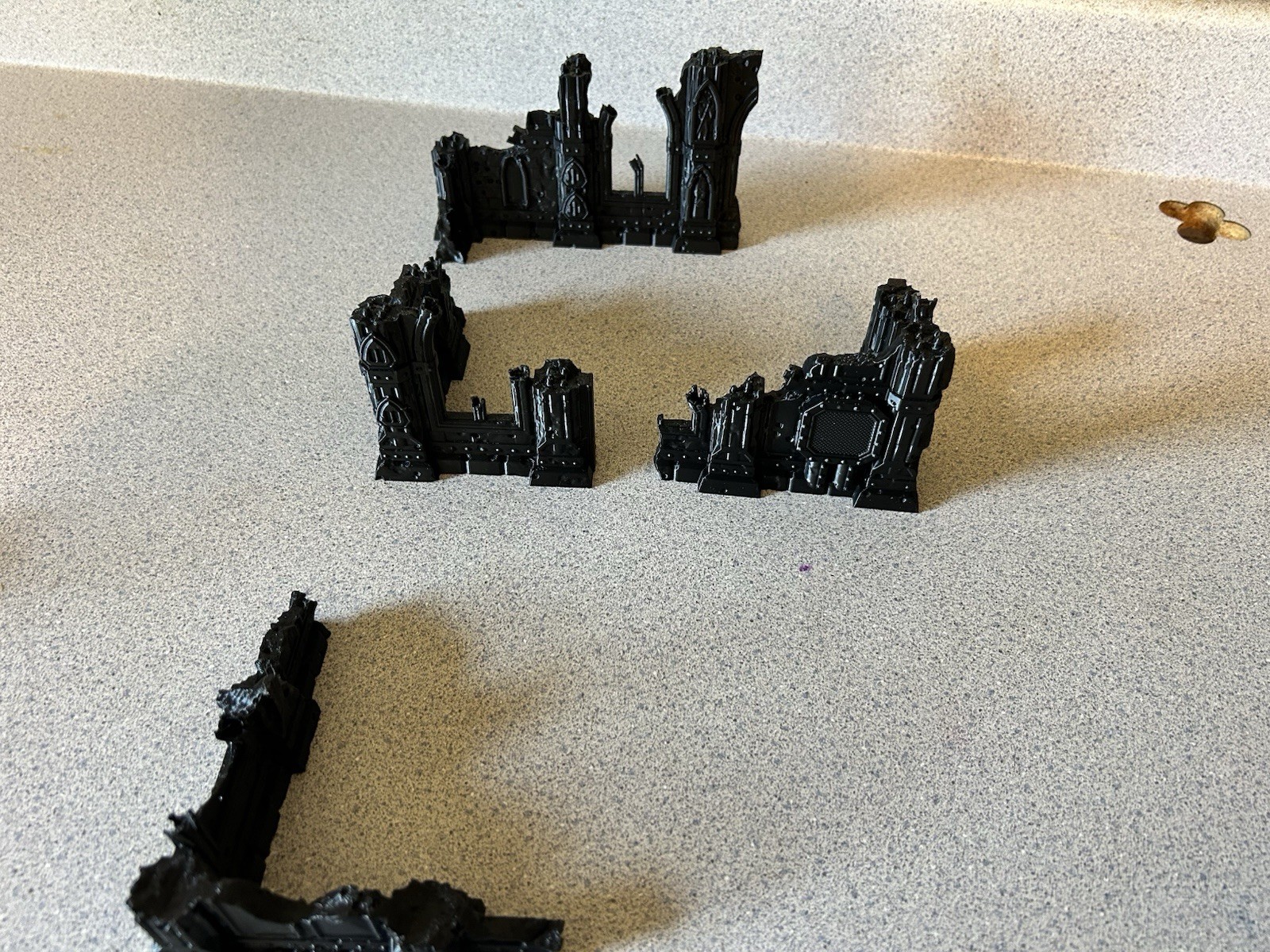 4 Piece Ruin Terrain Set Perfect For Warhammer 40k Kill Team Trench Crusade