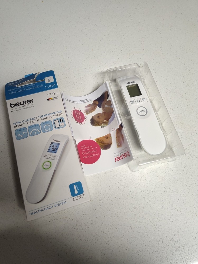 Beurer FT 95 Bluetooth Non-Contact Thermometer New Open Box German Design