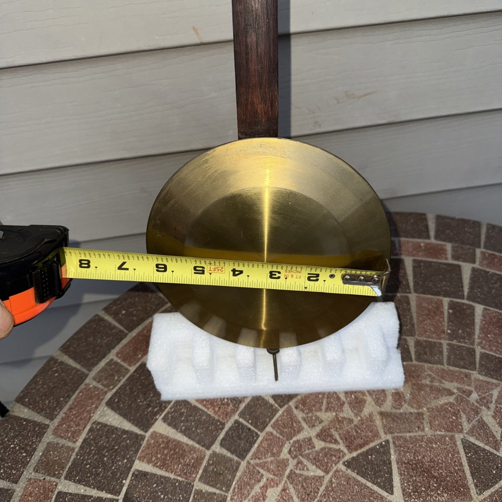 Vintage Mauthe 30” Grandfather Clock pendulum.