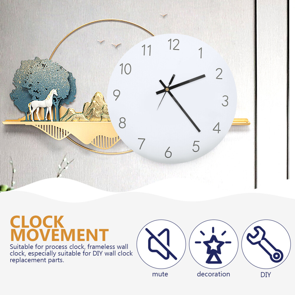 1 Set Wall Clock Movement Clock Hands And Battery Powered Replacement Motor