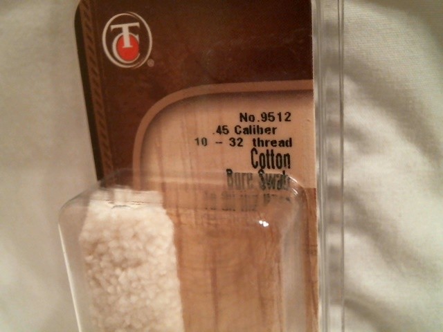 Thompson Center 9512 45cal. cotton bore swab muzzleloader 10/32 thread
