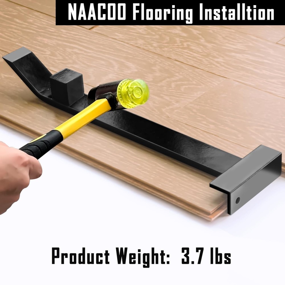 Heavy Duty Pull Bar and Pry Bar Flooring Tools Weight 3.7lb/Solid Square Steel