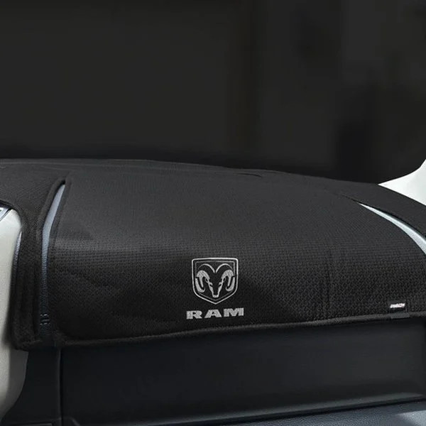 For Ram 1500 Classic 19-24 Ram Limited Edition Black Polyester Custom Dash Cover