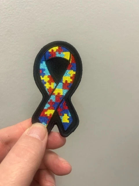 Puzzle Autism Awareness Ribbon Patch