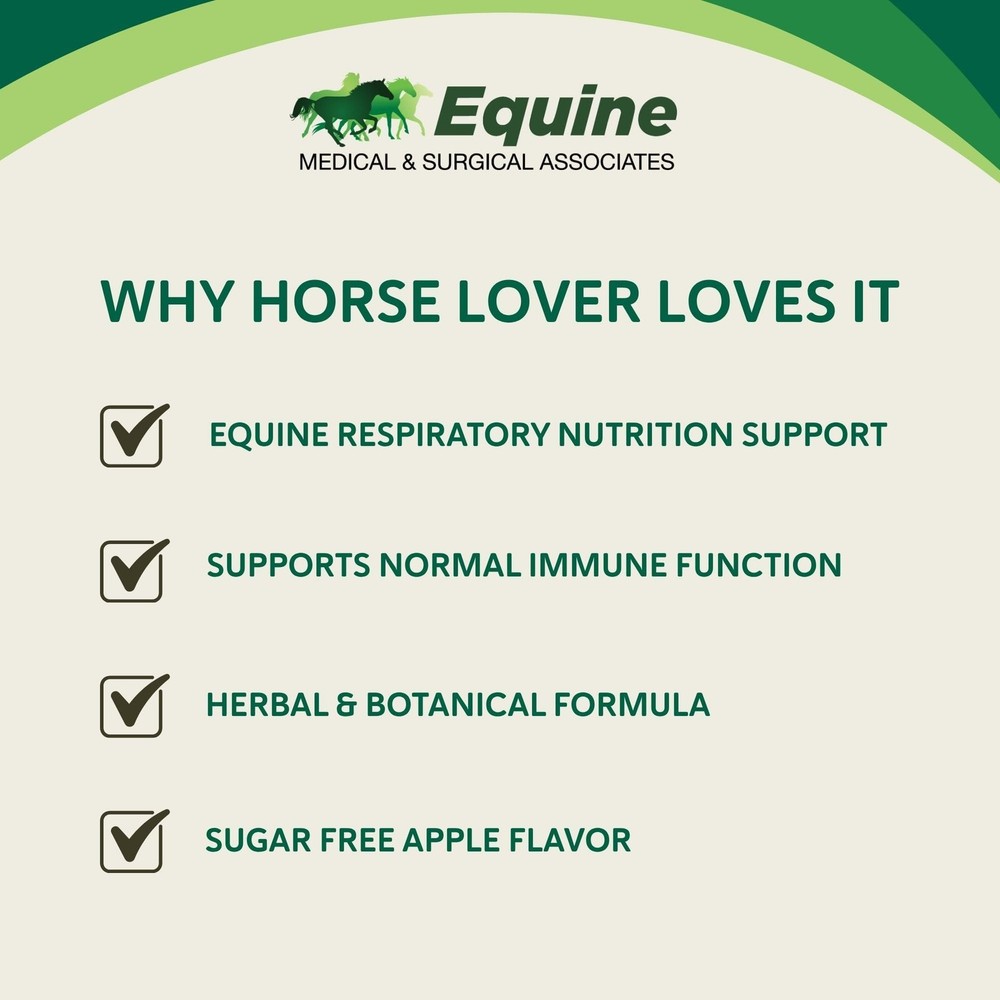 Equine Respiratory Support for Horses, Supports Normal Lung & Immune Function...