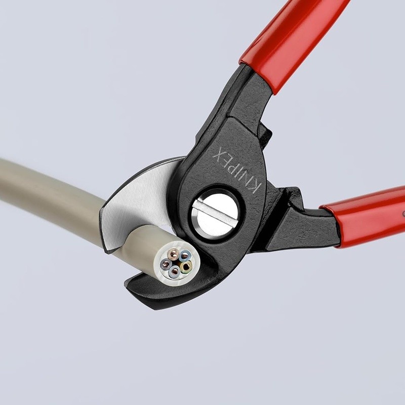 Cable Shears 6-1/2" Precision Blades One Hand Operation Self Locking Tool New