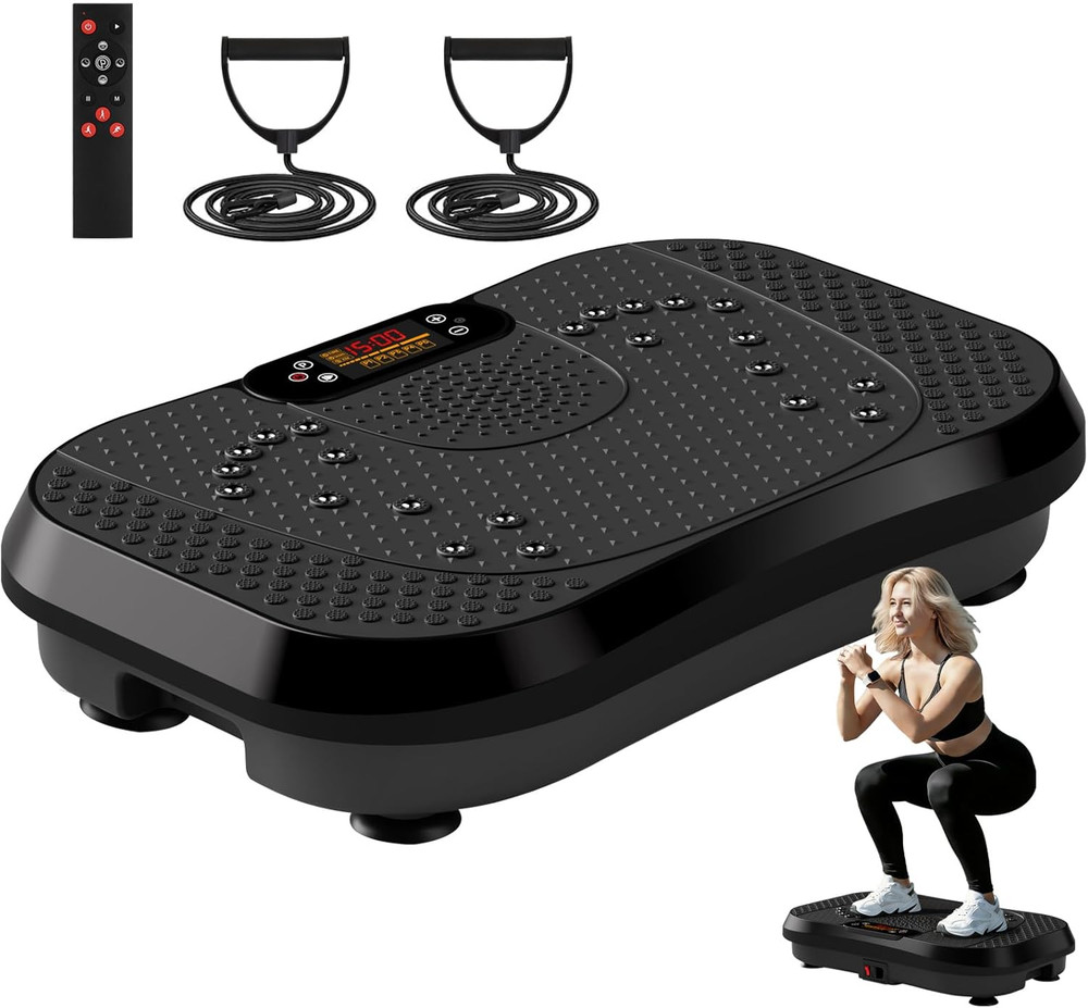 Vibration Plate Exercise Machine 450lbs Whole Body Workout Shake Board