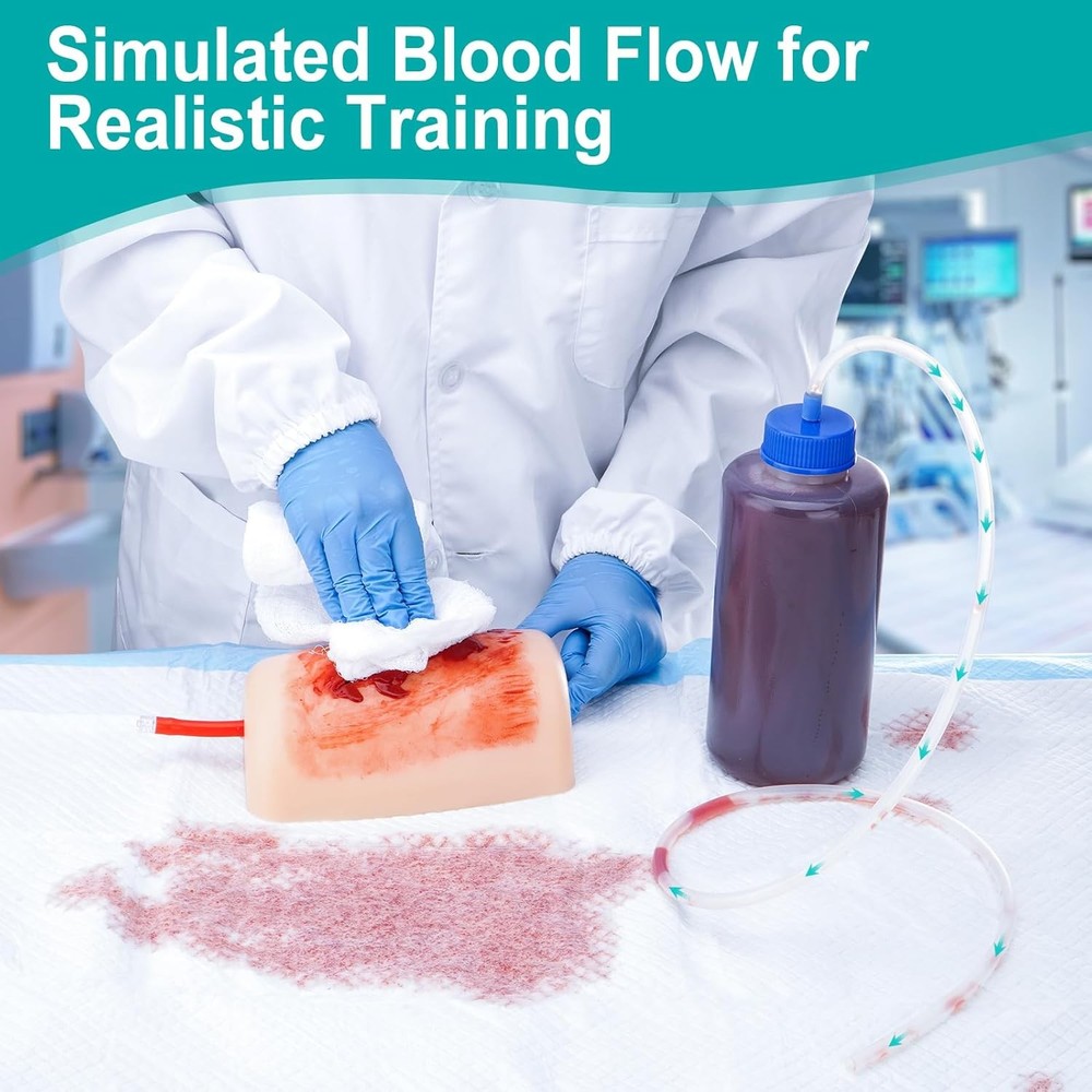 Medical Practice Wound Model Wound Bleed Kit First Aid Trainer Bleeding Trainer