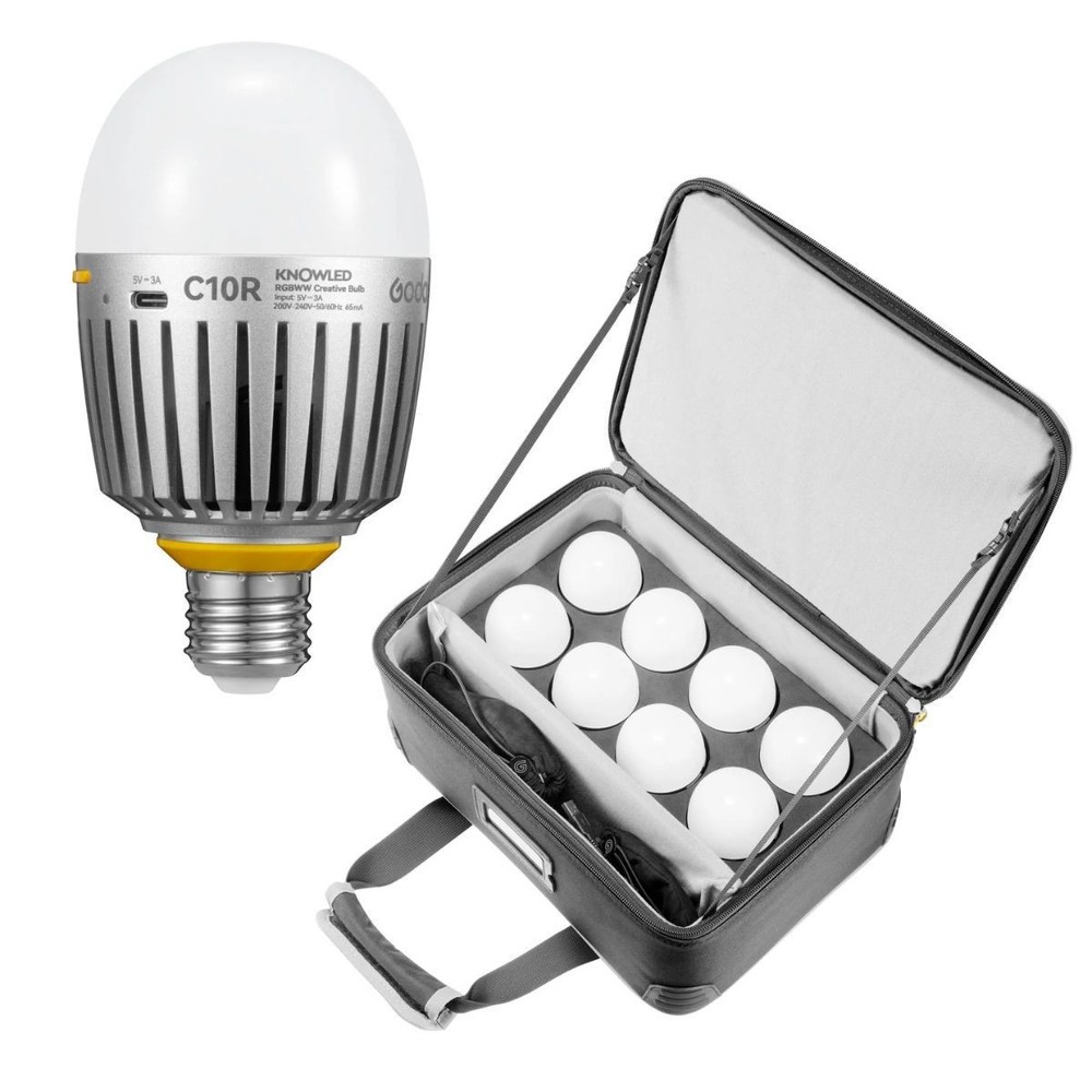 Godox C10R KNOWLED RGBWW Creative Bulb (8-Light Kit)