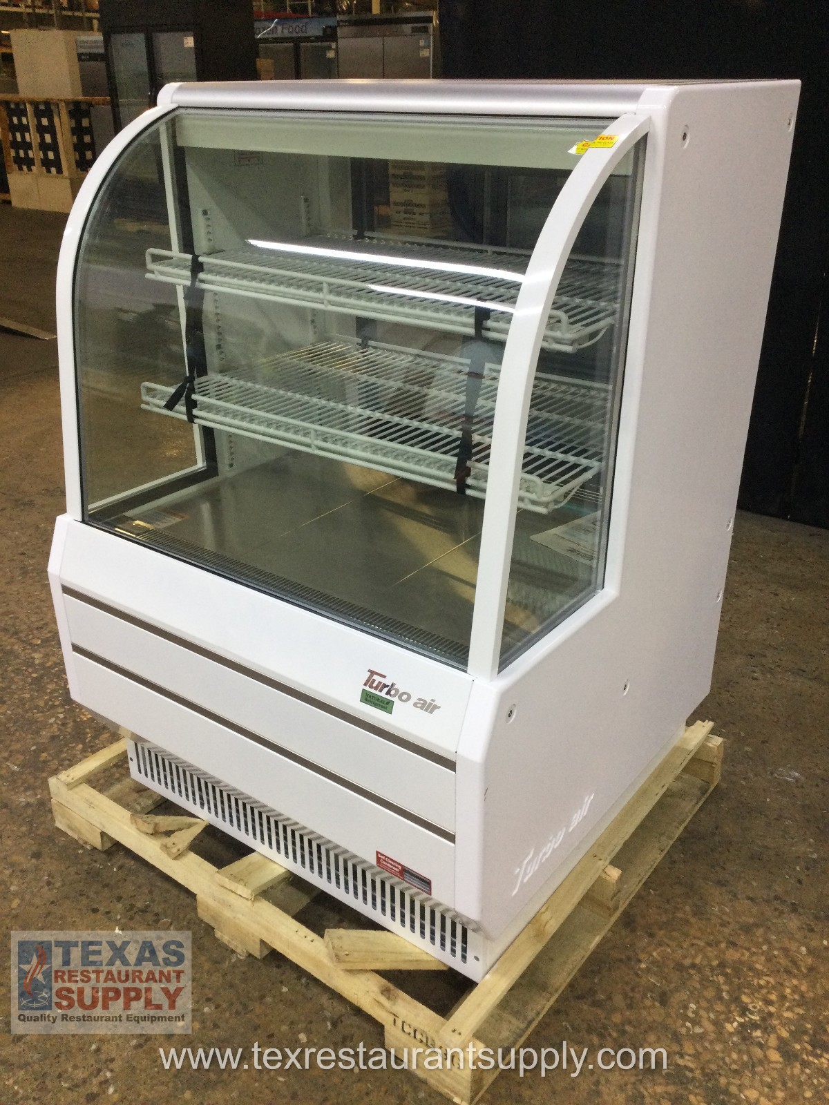 Turbo Air TCGB-36-W-N 36” Refrigerated Bakery Display Case Curved Glass
