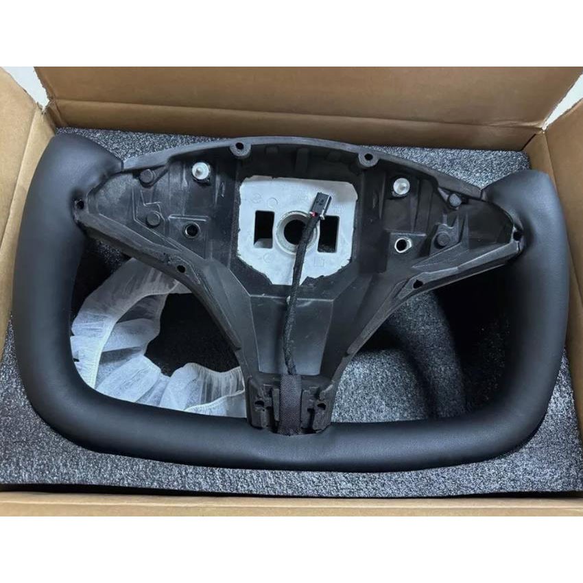 Yoke Steering Wheel Side Carbon Fiber for Tesla Model X/S 2014-2023 With Heated