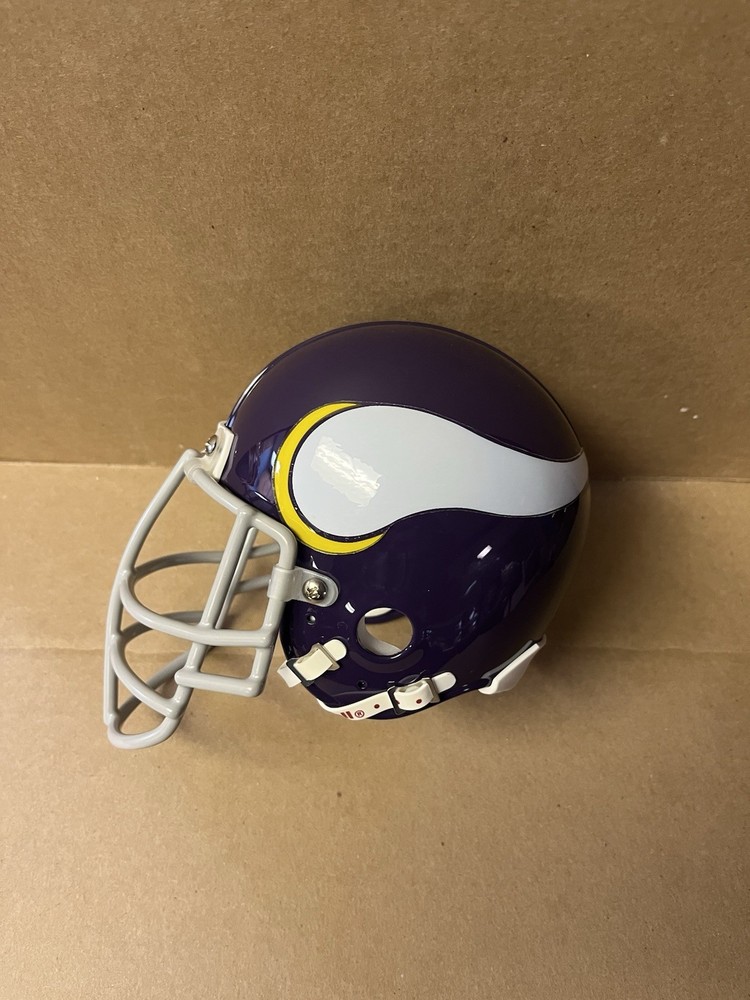 Minnesota Vikings custom riddell Throwback VSR4 mini helmet.