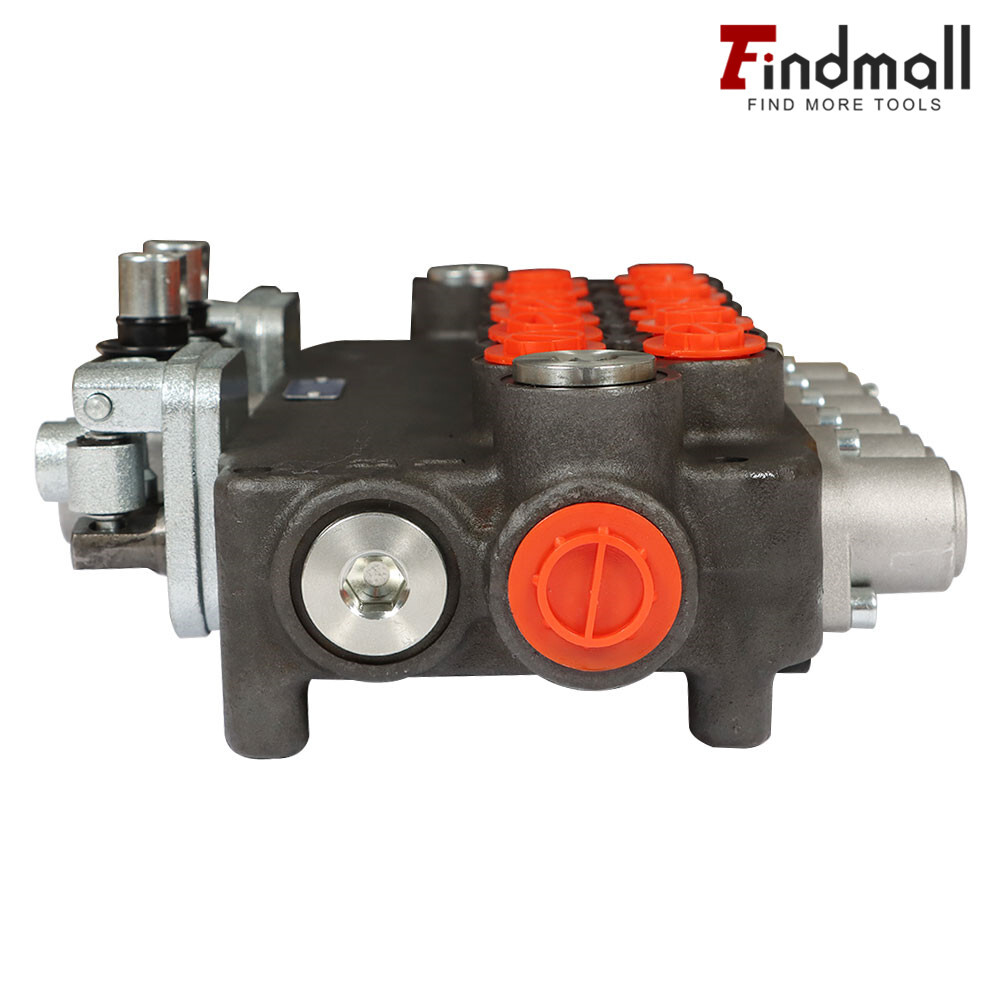 6 Spool 21 GPM Hydraulic Directional Control Valve w/ 2 Joysticks SAE 3625 PSI