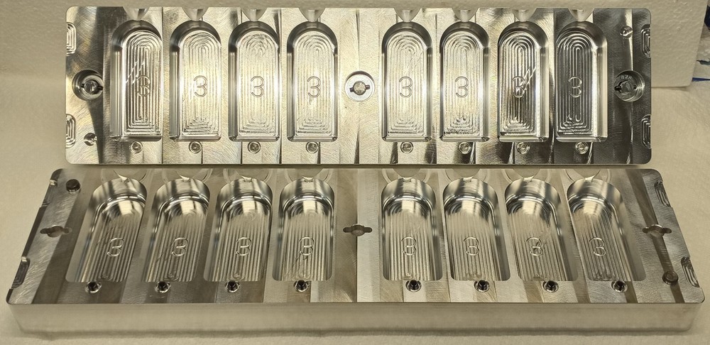 3 LB Rock Cod Deep Drop Sinker ( 8 cavity ) Production Mold Aluminum CNC