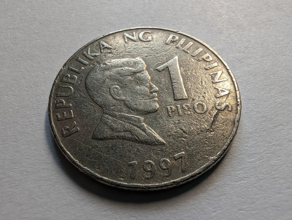 1997 Philippines 1 Peso Coin