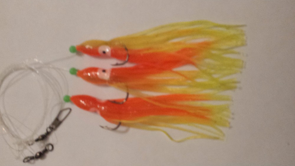 3 Hook  12cm muppet / octopus rig - various colours