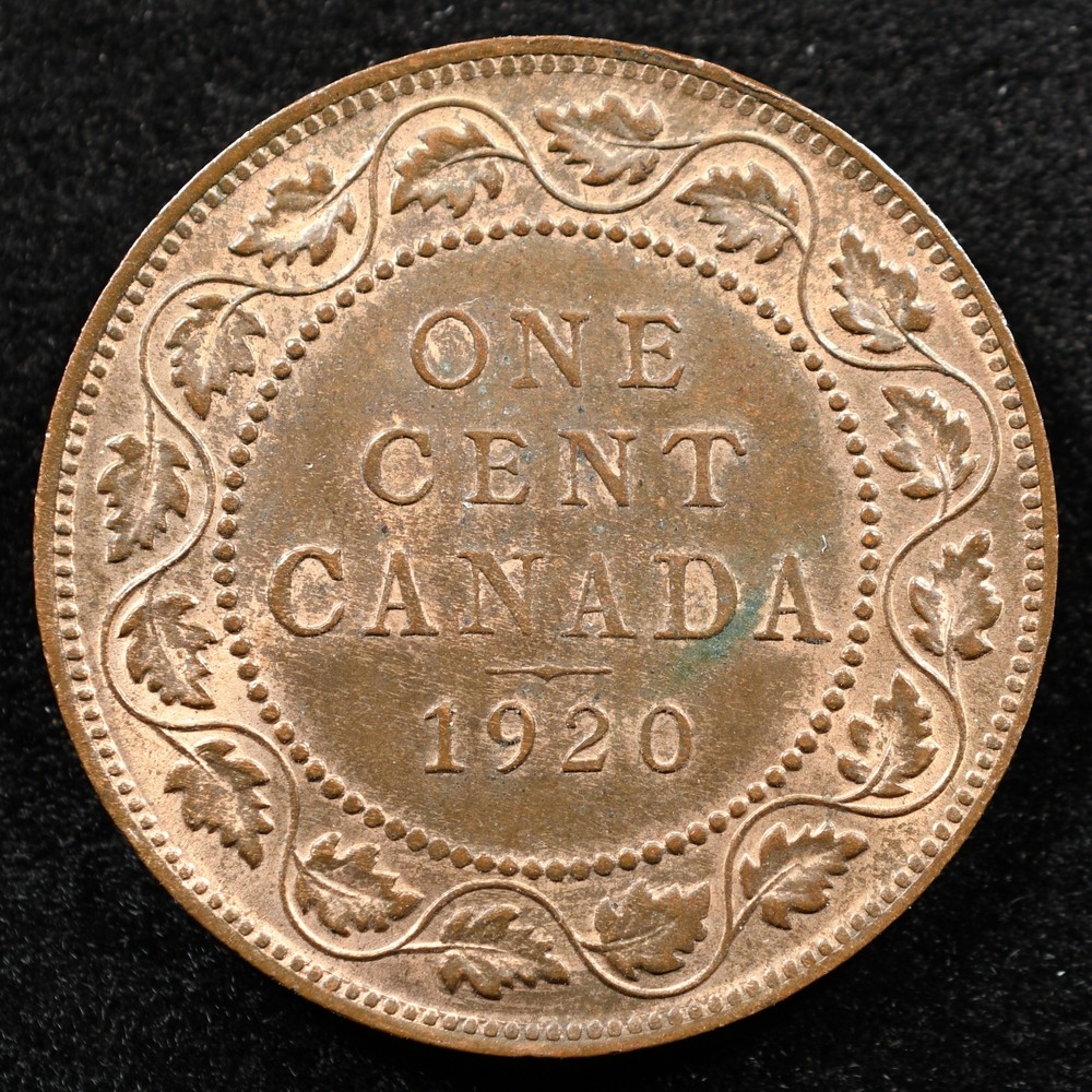 Canada 1 Cent 1920, Coin, Inv#F037