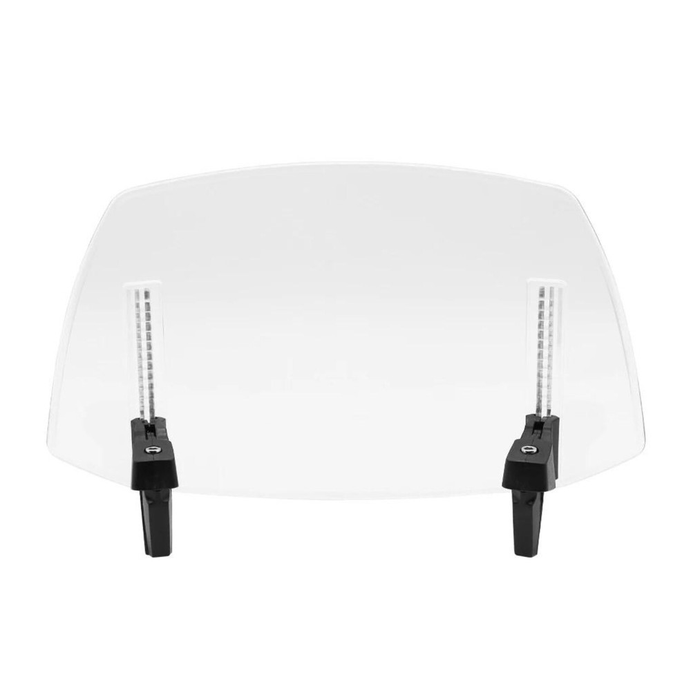 Clear Motorcycle Adjustable Clip On Windshield Extension Spoiler Wind Deflector
