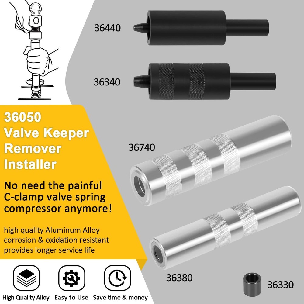 36050 Valve Keeper Remover & Installer Kit Valve Spring Compressor Retainer Tool